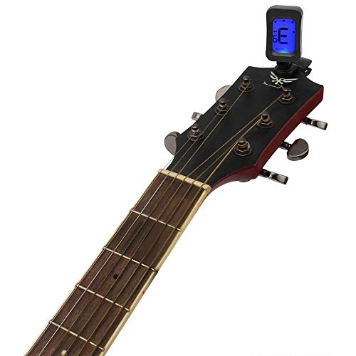 2pcs Guitar Wall Mount Hanger Holder Stand with 1pcs Digital Clip-on Universal Tuner for Acoustic Electric Guitar Bass Ukulele Violin - Thumbnail 5