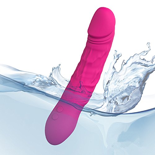 APRIL 14TH USB Charging Massager - Waterproof Rechargeable Vibrator - Realistic Silicone Dildos - 7 Stimulation Modes Quiet yet Powerful - Best Sex Toys for Women - Discreet Packaging,Pink,9.8 Ounces