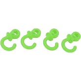 POENVFPO 4Pcs Archery Bow String Silencers, Monkey Tail Rubber Compound Bow Vibration Dampeners for Outdoo Training