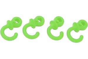 Airshi Bowstring Silencers, Reduce Vibration Rubber Noise Reduction Wear Resistant Strong Toughness Monkey Tail String Stabilizer for Composite Pulley Bow (Green)