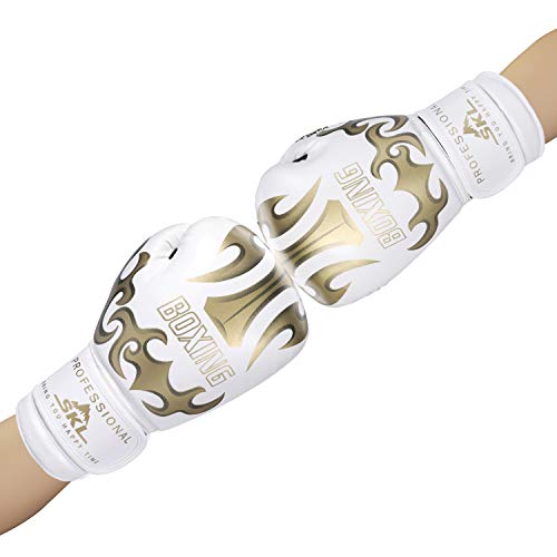 Guantes-de-Boxeo-SKL-Guantes-de-Perforacin-Guantes-de-Entrenamiento-10oz-Sparring-Guantes-de-Boxeo-para-Adultos-Hombres-Mujeres-PU-Cuero-Negro-Blanco