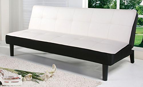 Gold Sparrow Columbus Futon Sofa Bed, White