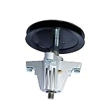 q&p 918-04865 46inch Deck Spindle Assembly Replaces Cub Cadet MTD 918-04865A, 618-04636, 918-04636, 618-04636A, 918-04636A with Mounting Bolt,6 Point Star,Pulley Diameter 6-1/2"