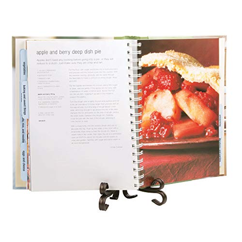 image for mDesign Decorative Metal Display Easel, Cookbook Holder, and Plate Sta