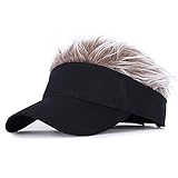 Jlong Novelty Hair Sun Visor Cap Adjustable Unisex