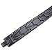 KONOV Mens Stainless Steel Bracelet, Classic Link Wrist, Black