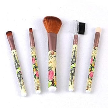 Rsentera Premium Synthetic Makeup Brush Set Foundation Blending Blush Face Powder (Pack of 5)