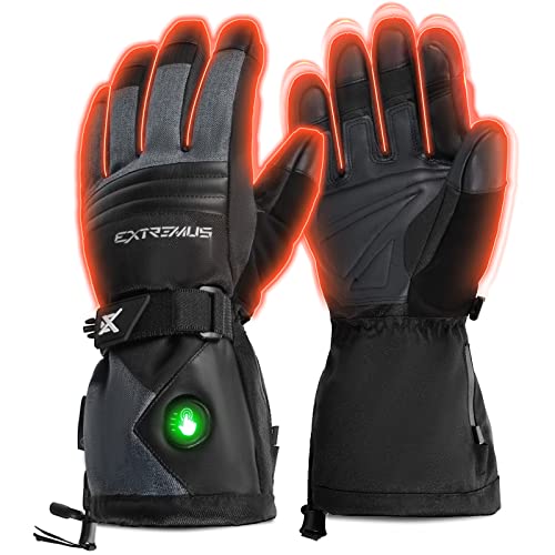 Extremus Buckwell Heated Gloves, Rechargeable Electric Battery Winter