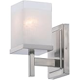 Maxim Lighting 2151LNSN Tetra-1 Light Bath Vanity-5 Inches Wide by 9 inches high, Finish Color: Satin Nickel