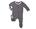KicKee Pants Baby Boys Footie with Contrast Trim