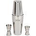 10-Piece Cocktail Shaker Set - Bar Tools - Stainless Steel Professional Bartender Kit, With All Bar Accessories, Cocktail Strainer, Double Jigger, Bar Spoon, Muddler, Bottle Opener.
