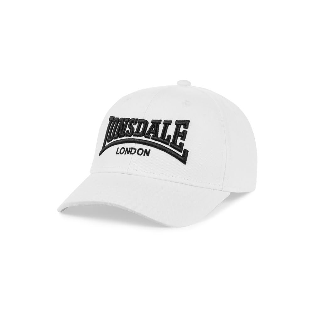 Lonsdale Men's Flixton Cap, White, One Size