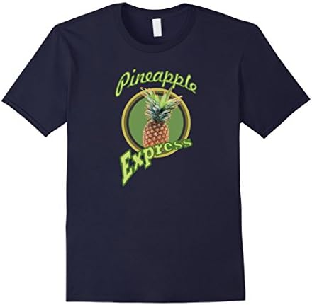 Men's Cool retro typography pineapple express t shirt  XL Navy