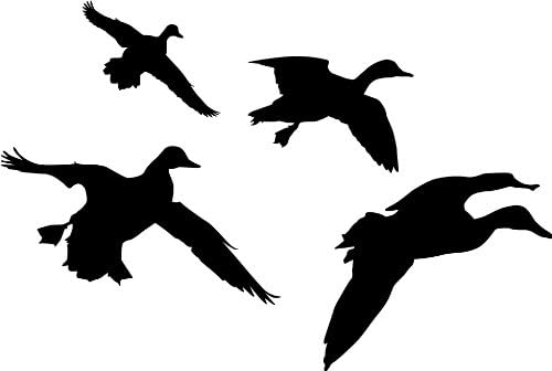 Ducks Jukin 4 Wall Decal (Black - Facing as Shown - XL) - Waterfowl Collection