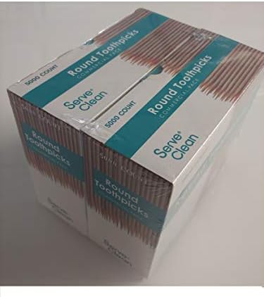 Serve Clean Round Toothpicks 10000 Count