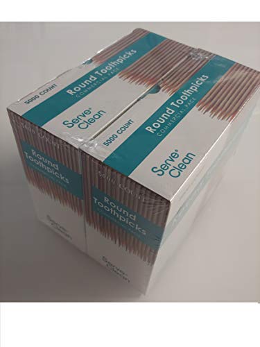 Serve Clean Round Toothpicks 10000 Count