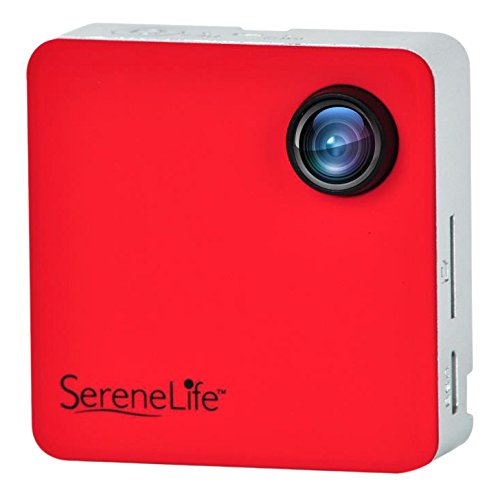 SereneLife Clip-on Wearable Camera 1080p Full HD with Built-in Wi-Fi, Ideal for Classroom to Record the Lecture, Sports, Jogging, Cycling, Hiking, Fishing, and Camping. (SLBCM18RD) (Best App To Record Class Lectures)