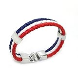 Fifa PU Leather Braided Soccer Fans Wristbands Netherland