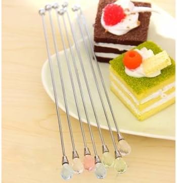 UR Drinkware 2Pcs Stainless Steel Water Drop Shape Drink Stir Stick Coffee Stirring Rod
