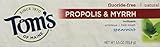Tom's of Maine Antiplaque Fluoride-free Spearmint Toothpaste with Propolis and Myrrh, 5.5 Ounce, 2 Count