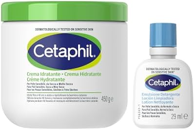 Rutina Cuidado Piel Sensible Set: Crema Hidratante 453g + Loción Limpiadora Mini 29ml