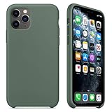 Maycase Compatible for iPhone 11 Pro Case, Liquid Silicone Case Compatible with iPhone 11 Pro (2019) 5.8 inch (Pine Green)