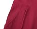 MUXXN Women's Work Formal Dresses Lady Pencil Cute Retro 1950's Style 3/4 Sleeve Business Office Dress Burgundy XL