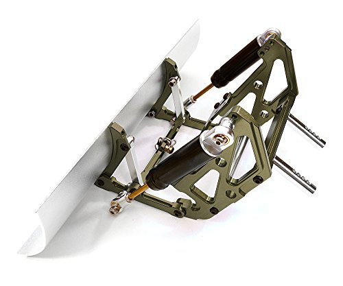 Integy RC Model Hop-ups C26807GUN Billet Machined Snow Plow Kit for Axial 1/10 SCX-10 Off-Road Truck
