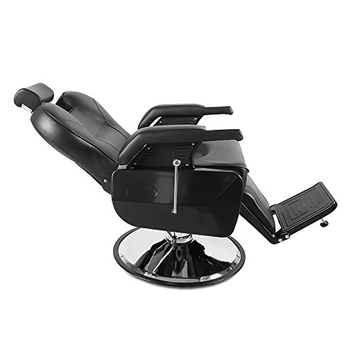 Barber Chair Reclining-Swivel Hydraulic Salon Chairs for Hair Stylist All Purpose Beauty Barber Salon Chair (Recliner Barber Chair) - Thumbnail 3