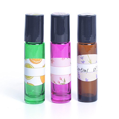 Essential Oil Bottle Labels Waterproof - 108 pcs DIY Colorful Essential Oil Bottle Labels Plus108 Top Labels by MUB - Thumbnail 5