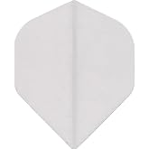 US Darts 10 Sets (30 Flights) Ruthless White Poly Mini Standard Dart Flights - 75 Micron