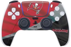 Skinit Decal Gaming Skin Compatible with PS5 Controller - Officially Licensed NFL Tampa Bay Buccaneers Design