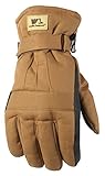 Wells Lamont Cold Weather Work Gloves, Insulated Duck Fabric, Extra Large, Brown (1075XL)