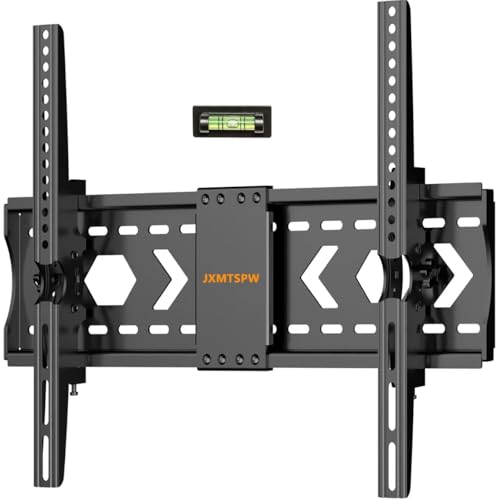JXMTSPW Soporte de TV con inclinación para Pantallas de 32”-84”, Máx VESA 600x400 mm,Soporta hasta 75 kg, 40 42 43 50 55 60 65 70 75 Pulgadas Universal Soporte de Pared para TV Inclinable