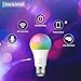 A19 LED Light Bulbs, Smart Bulbs Compatible with Alexa, Google Home Assitant, IFTTT, No Hub Required, Wi-Fi, Dimmable, E26 Base, 6500K Daylight, 7.5 (75W Equivalent) 750 Lumens, UL Listed, 2 Pack