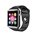 EasyDy Bluetooth Wearable Smart Watches Android Calling Smartwatch Phone with Camera E118 (Black)
