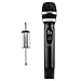 HOTEC 25 Channel UHF Handheld Wireless Microphone with Mini Portable Receiver 1/4