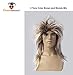 Blonde and Brown Rocker Character Costume Wig