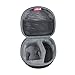 Hermitshell Hard Travel case for Howard Leight Impact Sport OD Electric Earmuff and Genesis Sharp-Shooter Safety Eyewear Glasses (Black)