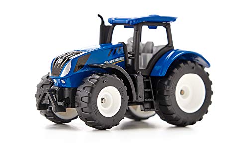 siku 1091, New Holland T7.315 Traktor, Metall/Kunststoff, Blau, Abnehmbare Fahrerkabine und Anhängerkupplung – Bild 3