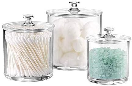 Amazon.de: 3 Stück Gläser-Baumwolle Glas Badezimmer Vanity Storage