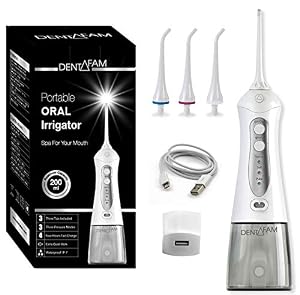 Image of Water Flosser Cordless Oral Irrigator - Teeth Cleaner Water Floss - Rechargeable Portable Oral Irrigator for Travel and Home