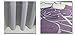 Eforgift 72-inch by 78-inch Floral Printed Shower Curtain Fabric, Waterproof Bathroom Curtains with Free Rings, Purple/Grey