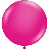 TUFTEX 29240 Tuftex Hot Pink Latex Party Balloons, 24", Hot Pink, Pack of 25