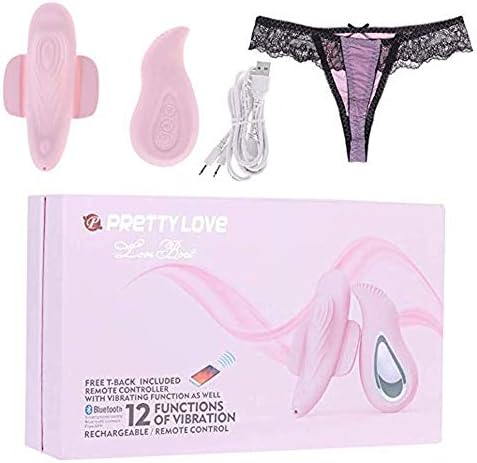 Intelligent App Control Bluetooth Playful Panties,Regular Size Vibrating Briefs Pink