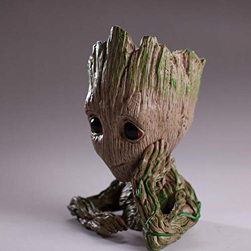 Meka-supplies - Baby Groot Flowerpot Flower Pot Planter Action Figures Guardians of The Galaxy Toy Tree Man Cute Model Toy Pen Pot