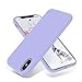 OTOFLY Liquid Silicone Gel Rubber Full Body Protection Shockproof Case for iPhone Xs/iPhone X，Anti-Scratch&Fingerprint Basic-Cases，Compatible with iPhone X/iPhone Xs 5.8 inch (2018), (Light Purple)