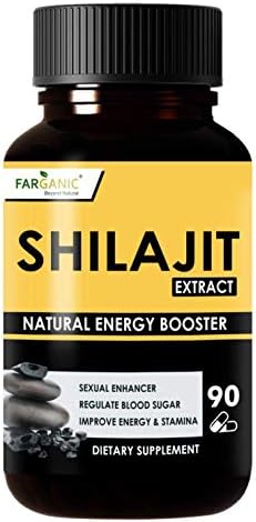 Farganic Shilajit/Shilajeet Capsule for Strength Stamina & Power (90 Capsules, Pack of 1)