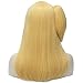 Aosler Wig Ponytail for Women Middle Length Golden Cosplay Party Costume Wigs with 1 Short Ponytail Clip