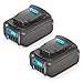 LiBatter 2Pack 20V MAX 6.0Ah Lithium Ion Premium Battery for DEWALT DCB204 DCB205 DCB206 DCB205-2 DCB200 DCB180 DCD985B DCD771C2 DCS355D1 DCD790B